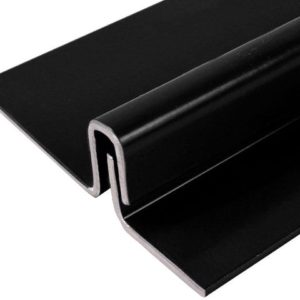 Alum Base Full Door Interlocker Black Dimensions: 2-3/8in x 82