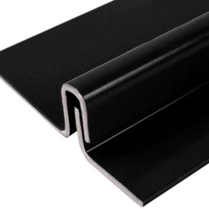 Steel Base Outswing Full Door Interlocker Black Dimensions: 1-7/8 x 82