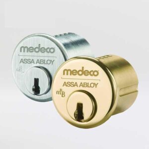 Medeco - 10J0500 - M3 BiLevel - 6-Pin - 1-1/4" Mortise Cylinder - Z01 Standard Yale Cam - DL Keyway Pinned - 26 - Satin Chrome - Grade 1
