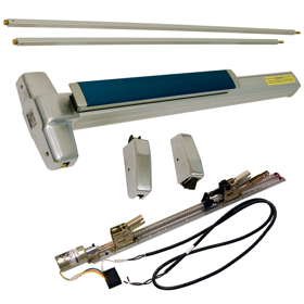 KIT - Electric Latch, SVR (Surface Vertical Rod) Exit Device, Exit Device Only No Trim, Non-Handed, 36in x 84in, Grade 1, 626/US26D Satin Chrome